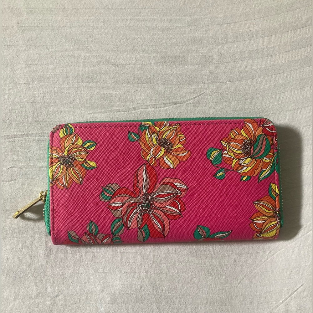 Trina Turk Pink Zip Wallet - Picture 12 of 15